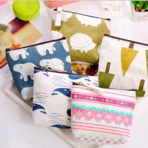 Nature Themed Zip Closure  Pouches